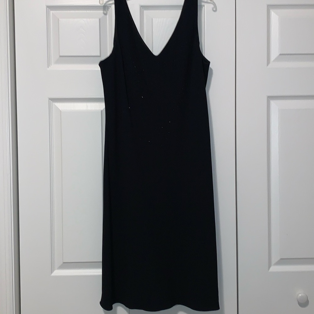 Classic women’s little black dress.